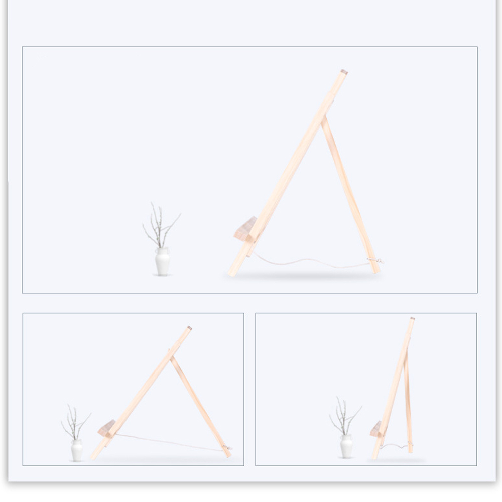 Mini Portable Wooden Art Easel Stand Adjustable Angle Tabletop Painting Easel Display Stand Art Supplies for Artist