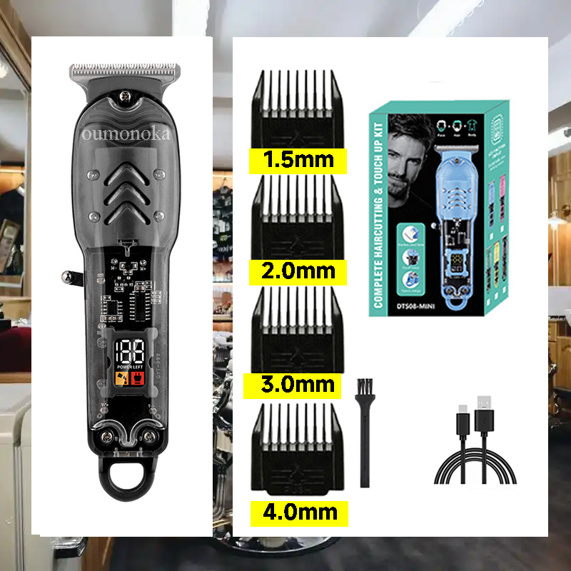 Trimmer for menn frisørsalong hårklipper herregressklipper barberhøvel skjeggklippmaskin elektrisk barbermaskin hårklippemaskin: Gul