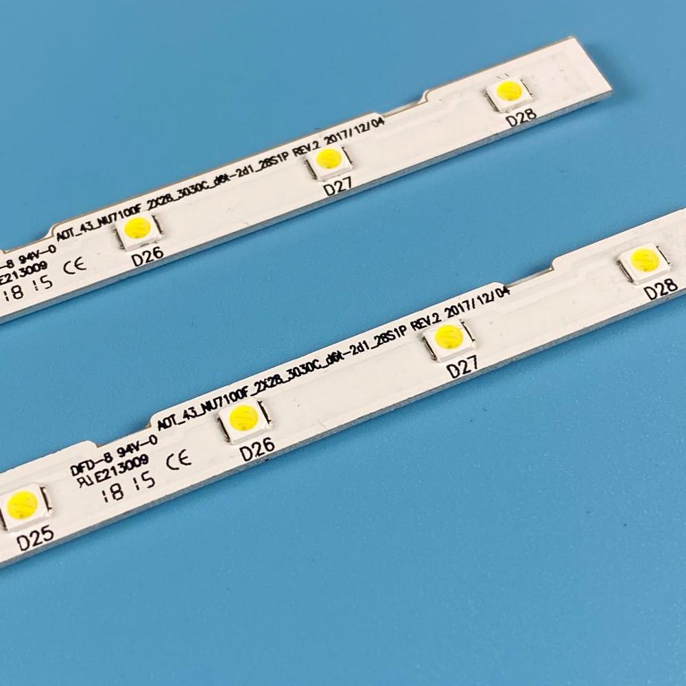 Tira de luces LED, accesorio para televisor Samsung de 43 &quot;, UE43NU7092 UE43NU7479 UE43NU7400 UE43NU7120 UE43NU7120 UE43UN7020 V8N1-430SM0-R0, BN61-15482A, 28 lámparas