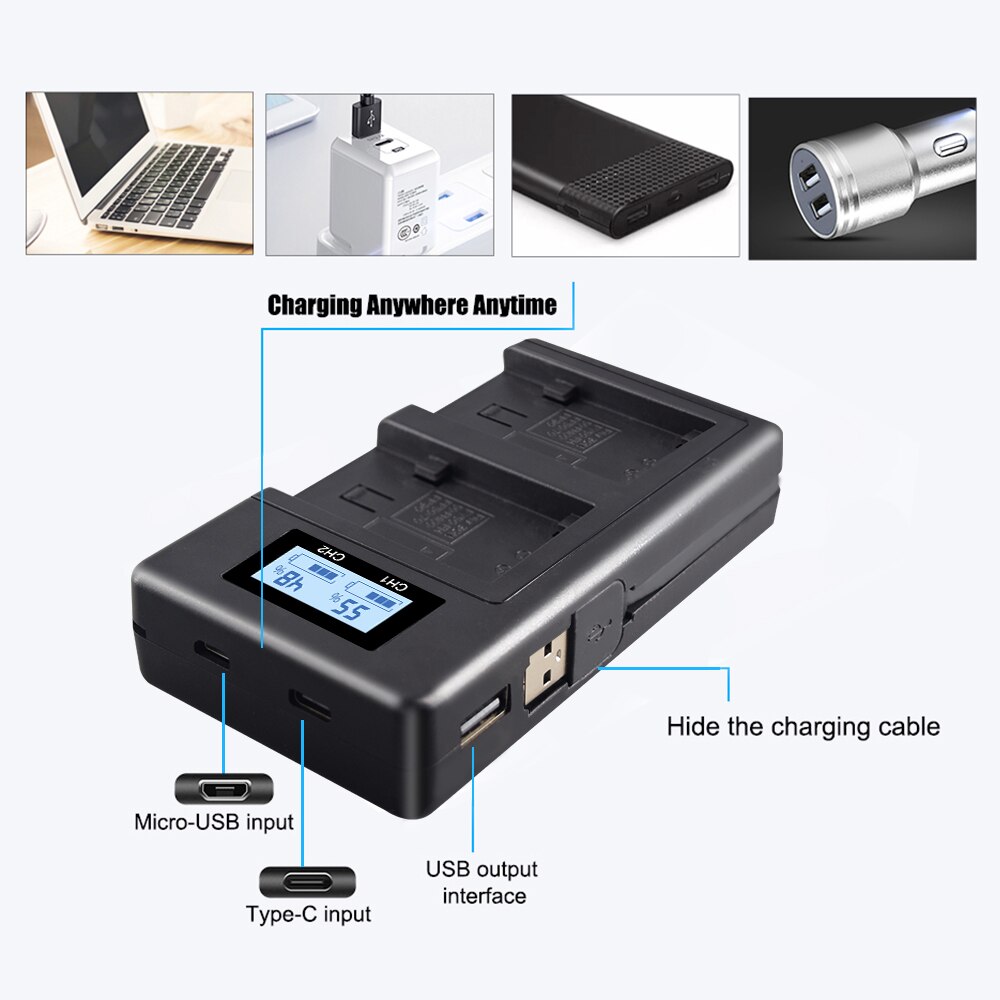 PALO NP-FV100 FV100 NPFV100 FV100 LCD USB Carregador de Bateria para SONY NP NP-FV30 NP-FV50 NP-FV70 SX83E SX63E FDR-AX100E