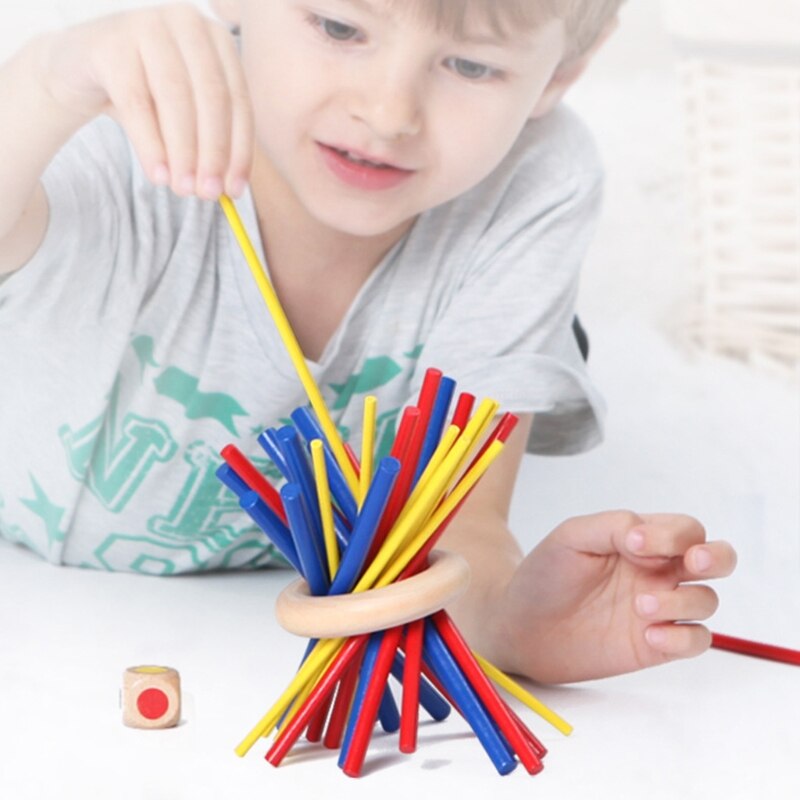 1 Set Houten Stokken Steady Stapelen Spel Speelgoed Voor Kinderen Balans Geduld Hand Vaardigheden Training Puzzel