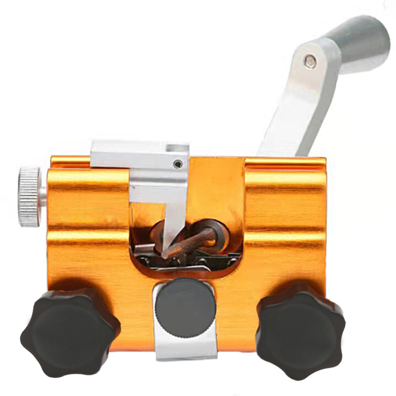 Easy Portable Chainsaw Sharpener with 3PCS Grinder Stones Aluminium Chainsaw Sharpening Jig Chain Saw Drill Sharpen Tool: Gold