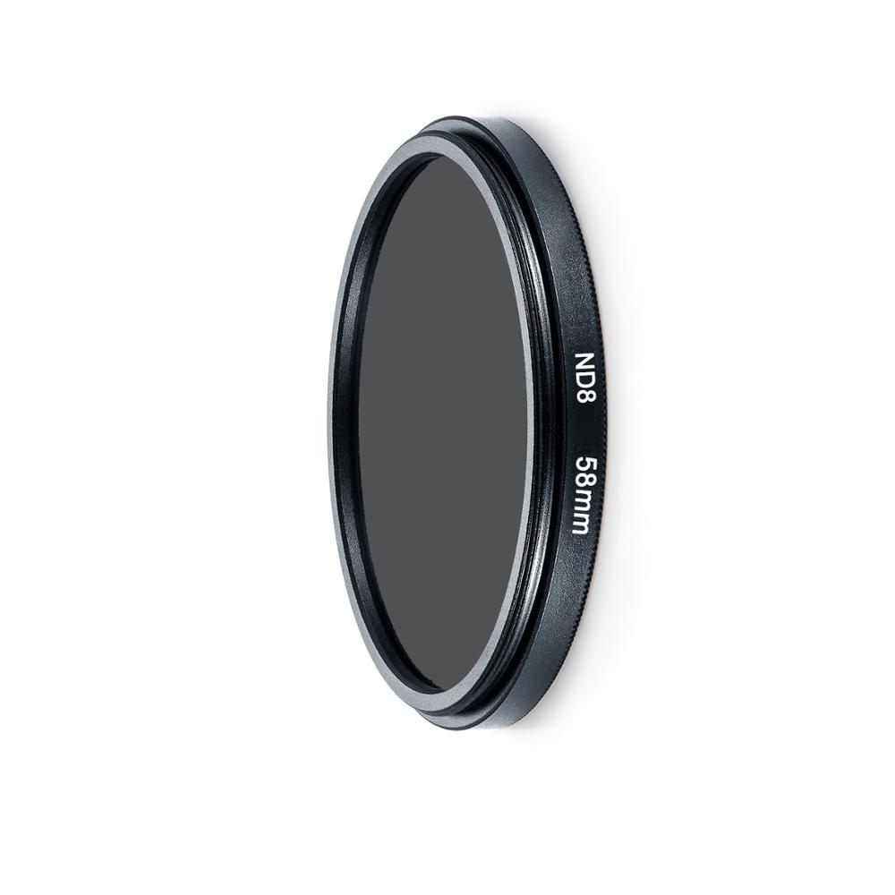 UV CPL FLD Ster ND2 ND4 ND8 Geleidelijke Kleur Filter Lens Hood Cap Cleaning Pen voor Panasonic Lumix DC FZ80 FZ82 FZ83 FZ85 Camera: ND8 Filter