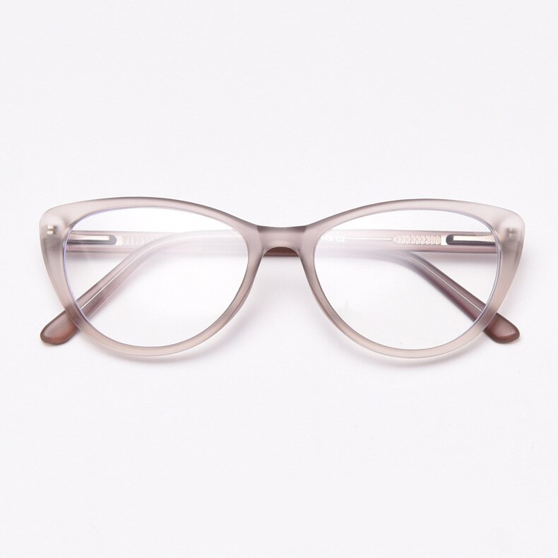 49532 Cat Eye Men Women Matte Glasses Frames Ultralight TR90 Optical Computer Glasses: C2 Matte Coffee