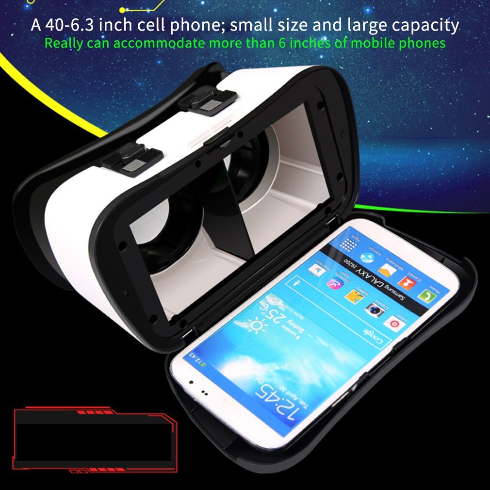 ONLENY VR Headset - Cardboard 3D Glasses for 4-6.3 inch Smartphones - Immersive Virtual Reality