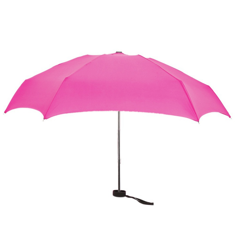 Mini Pocket Umbrella Men's Umbrella Windproof Folding Umbrellas Compact Rain Umbrella: Red