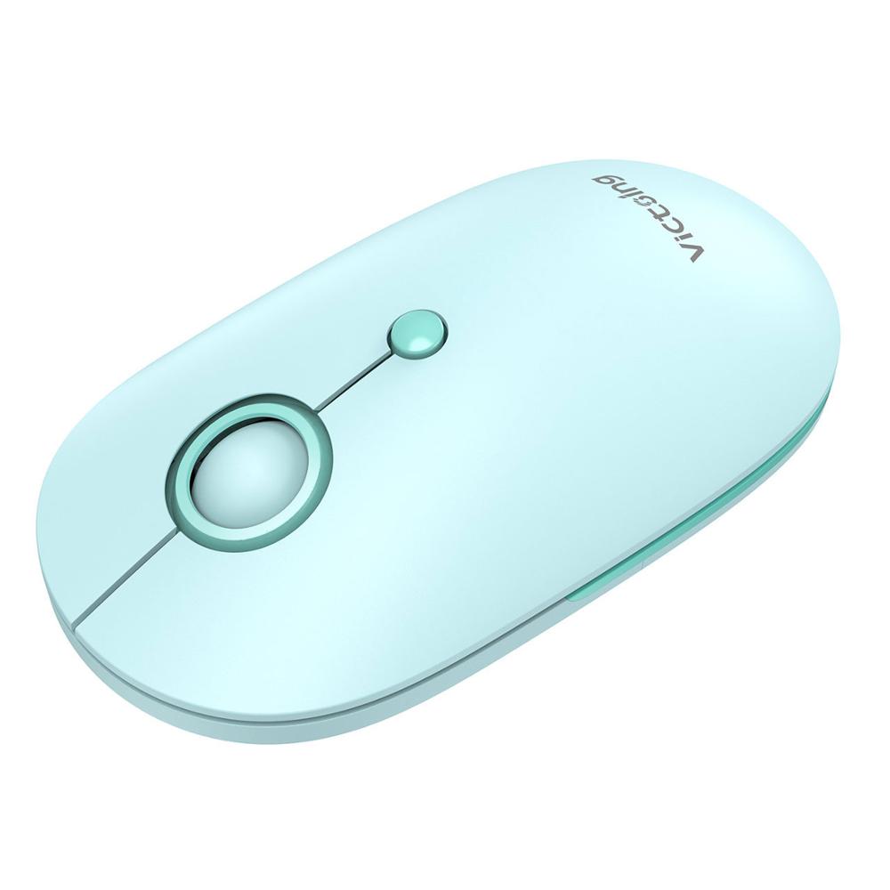 VicTsing PC288 2.4G Wireless Mouse Slient Click Computer Mice with 5 Level Adjustable DPI Mini Optical Mouse for PC Laptop MAC: Green Mouse