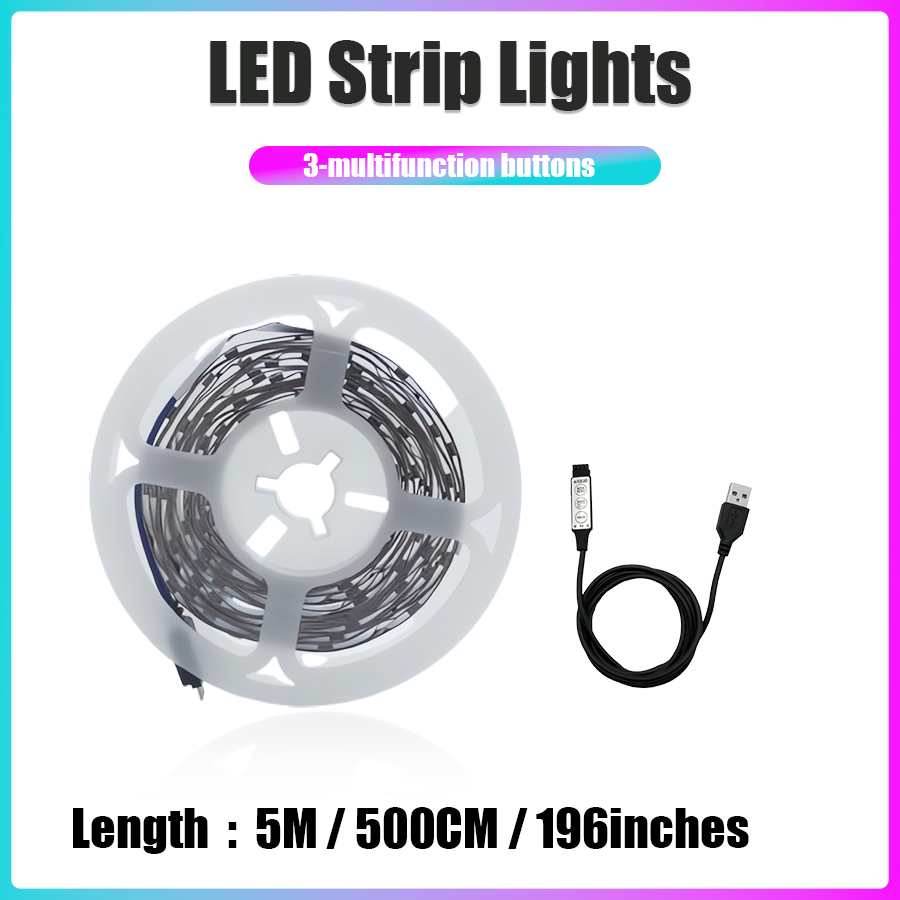 LED Strip Verlichting 1-20 m Muziek Sync RGB Led Strip Tape Verlichting voor Kamer Thuis Party Decoratie TV Backlight flexibele Lint: Emitting Color8
