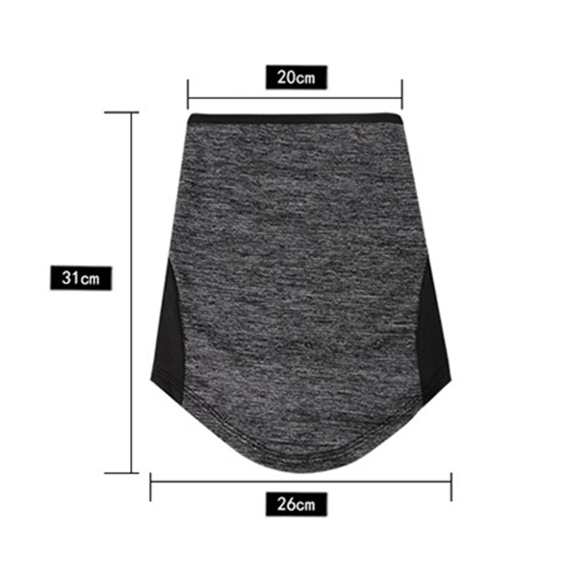 Ice Silk Facial Protection Neck Windproof Gaiter Anti Fog Dust Proof Face Cover Headgear for Cycling Skiing Hiking PUZ77