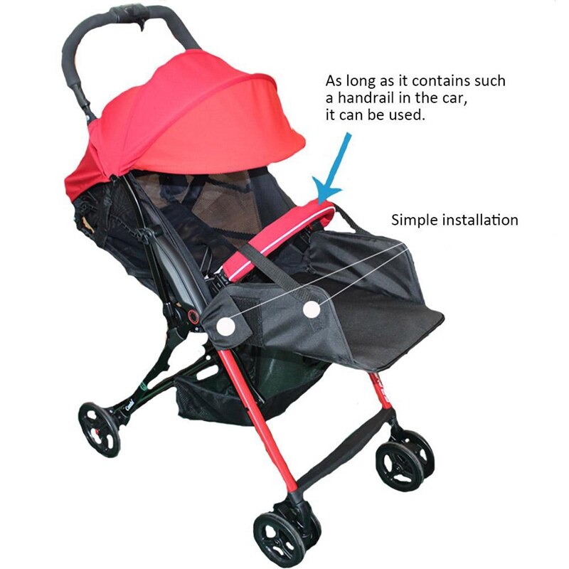 Universal tipo cochecito de bebé reposapiés carrito extensor de asiento paraguas para Carro de bebé accesorios de ajuste reposapiés