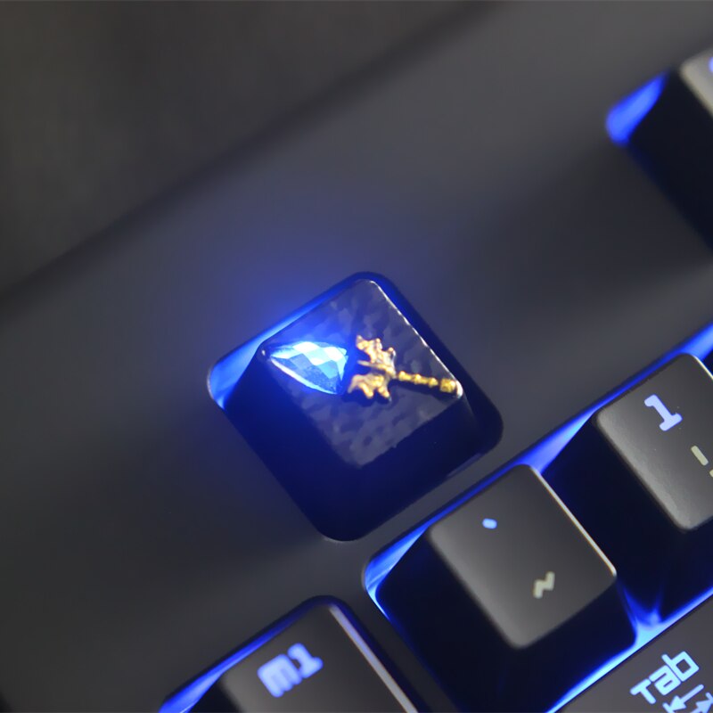 Keycap 1 pcs Dota2 Zinc-aluminum key cap mechanical keyboard keycaps for personalization,R4 Keycap height