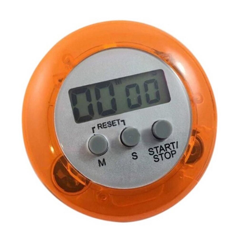 Minuteur de cuisine magnétique numérique à cristaux liquides nouveauté, avec horloge à décompte, alarme forte, minuteur pour la cuisine, 1 pièce: YELLOW