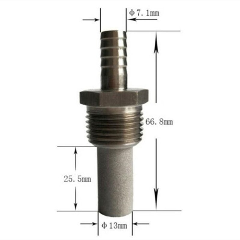 Ozone Diffuser 316L Stainless Steel Bubble Stone Sintered Microporous Aeration/Oxygenation Diffusion