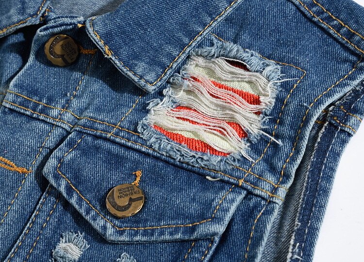 DIMUSI Summer Ripped Mens Denim Vest Male Tank Top Washed jeans waistcoat Man Cowboy Brand Hip Hop Sleeveless Jacket 5XL,TA106