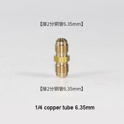 Airconditioning koperen buis vrij lassen messing fitting koelaccessoires koelkast snelkoppeling: Transparant