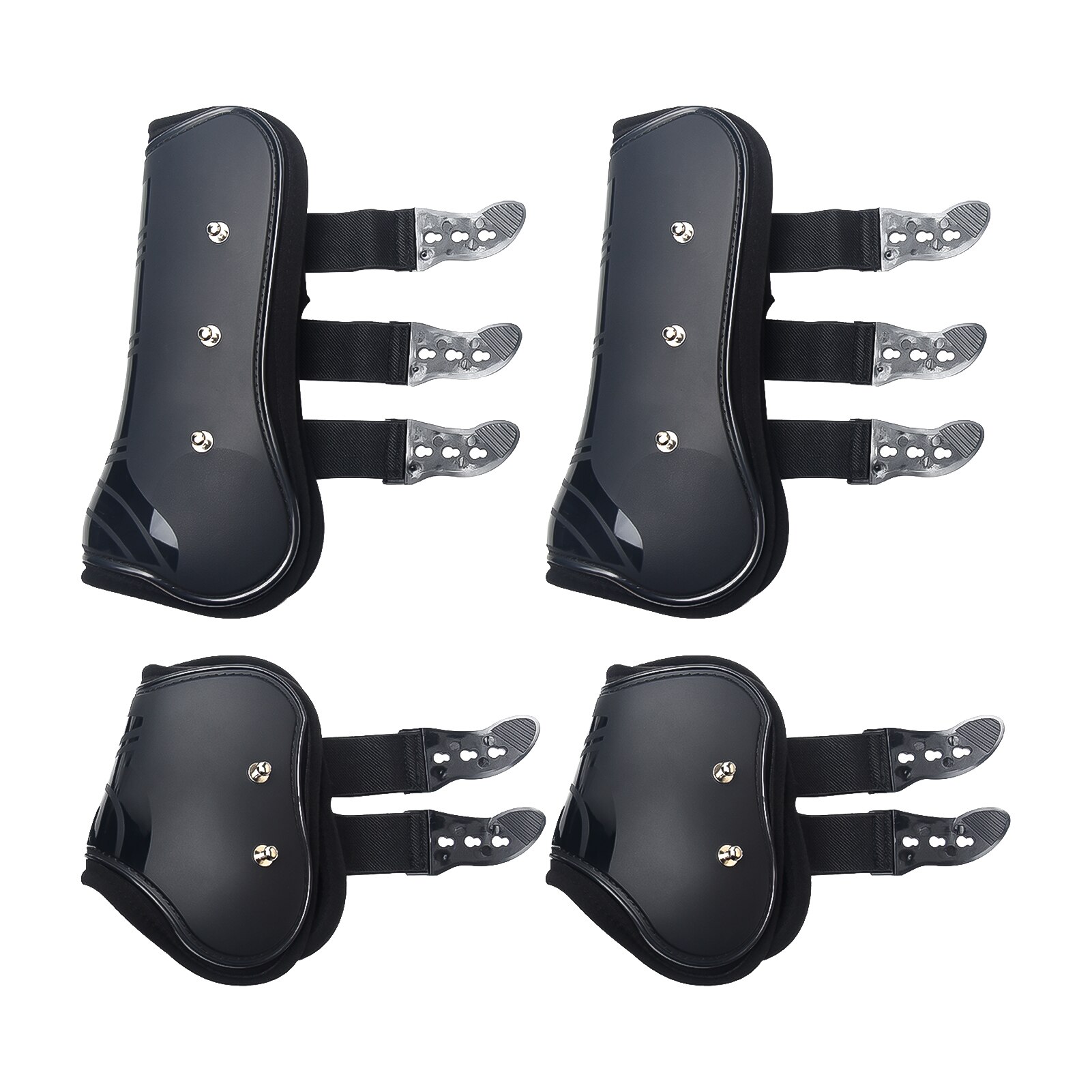 Training Front Hind Practical Outdoor Equestrian Farm Protection Wrap Guard Riding Brace Adjustable Horse Leg Boots Durable