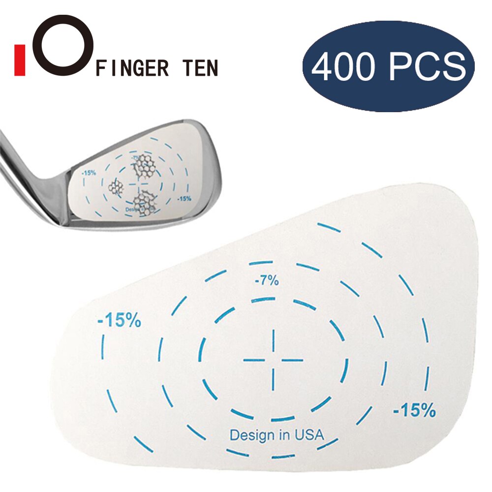 Golfklubba effektmål etikett tejp klistermärke praxis för iron woods wedge club test papper träningshjälp tillbehör: 400 kvar för järn
