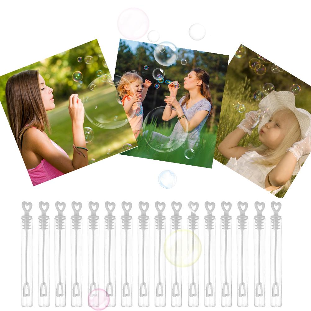 60Pcs Bubble Lege Flessen Hart Transparant Bubble Wedding Party Decoratie Zeep Prop Kids Grappig Speelgoed