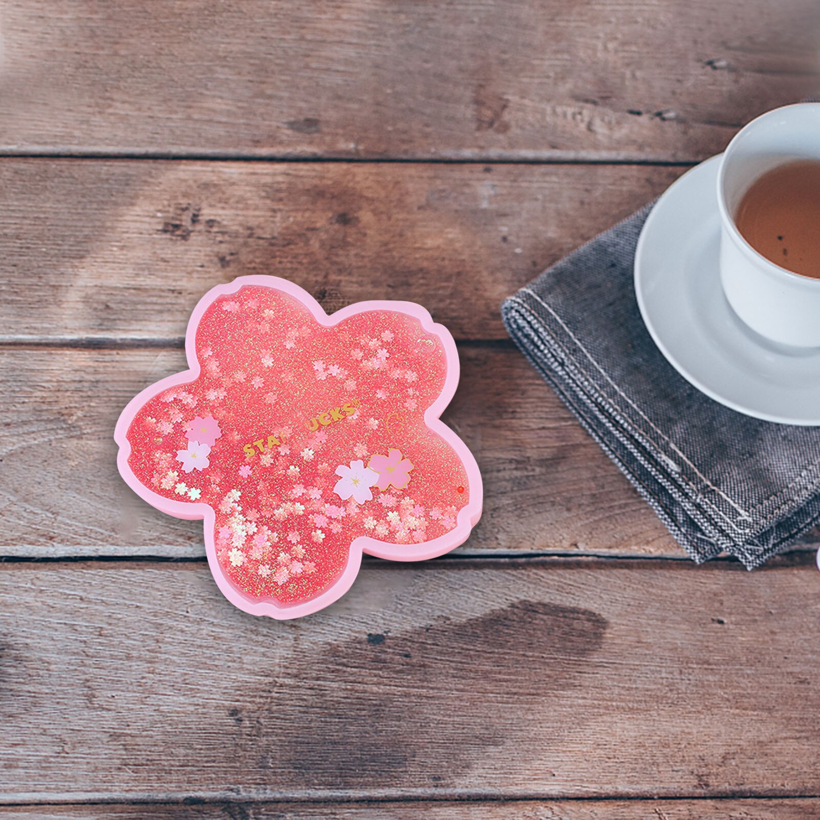 Leuke Siliconen Coaster Non Slip Oceaan Regenboog Quicksand Onderzetters Anti-Brandwonden Antislip Siliconen Coaster Geschikt Voor Living kamer