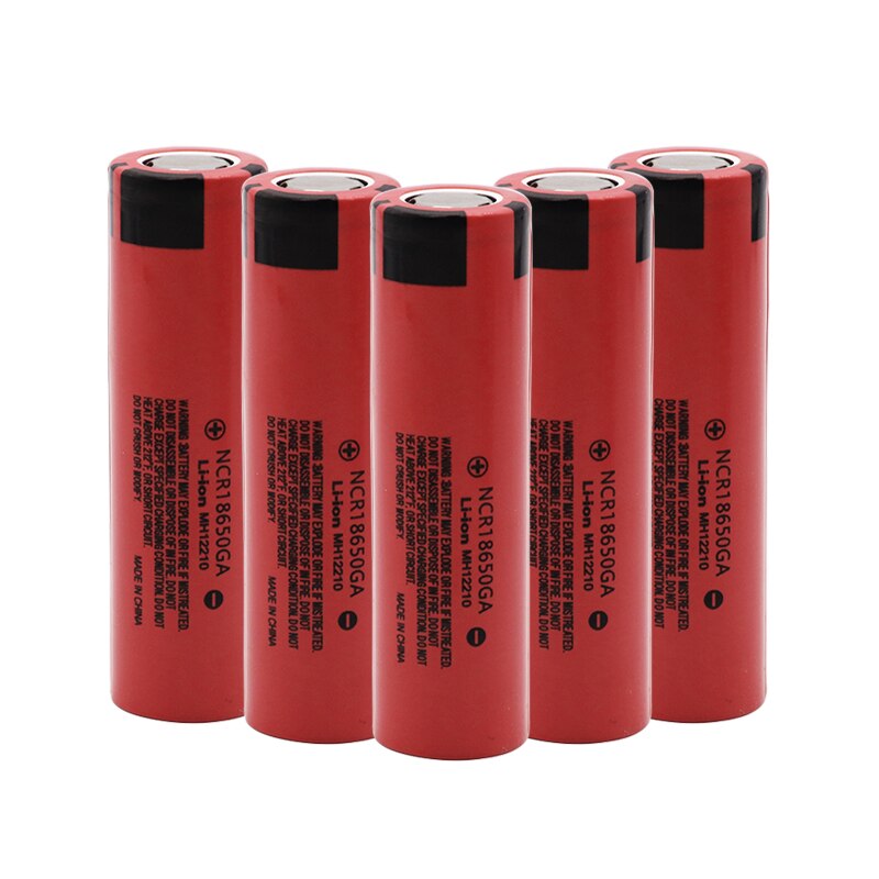 100%  original 18650 batterier 3500 mah 3.7v litiumbatteri för ncr 18650ga 3500 mah lämplig för ficklampa