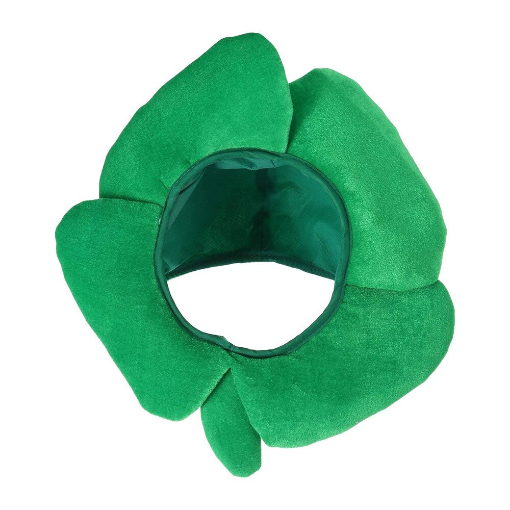 St. Patrick's Day Carnival Velvet Funny Clover Hats Irish Adult Caps Novelty Party Accessories Green Solid Men