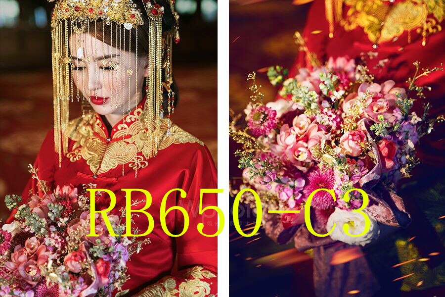 Accessoires de mariée de mariage tenant des fleurs 3303 RB650: RB650-C3
