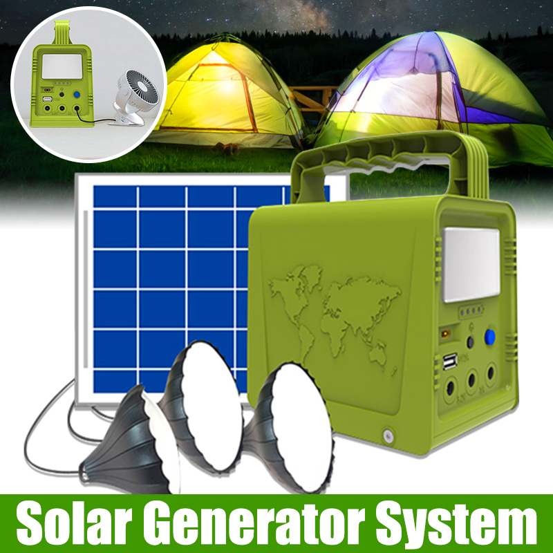 5v mini solenergi opbevaring generator usb oplader 3 led pærer bærbare genopladelige hjem solpanel opbevaring generatorer system