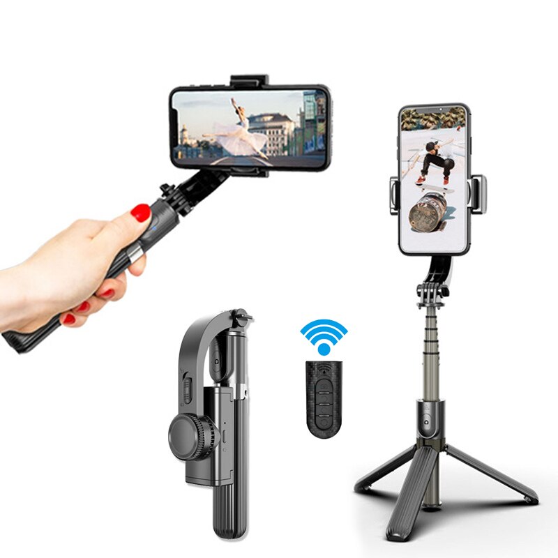 Handheld Gimbal Stabilizer Bluetooth Selfie Stick Anti-Shake Tripod Adjustable Selfie Stand For iPhone Android phone
