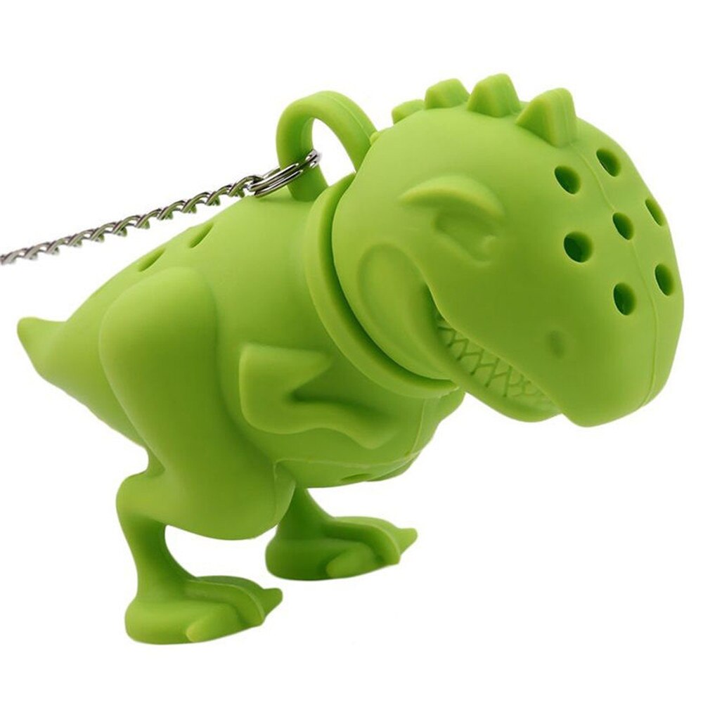 Dinosaurus Populaire Thee Filter Theezakje Houder Thee-ei Losse Leaf Zeef Herbal Siliconen Filter Diffuser Thee Accessoires