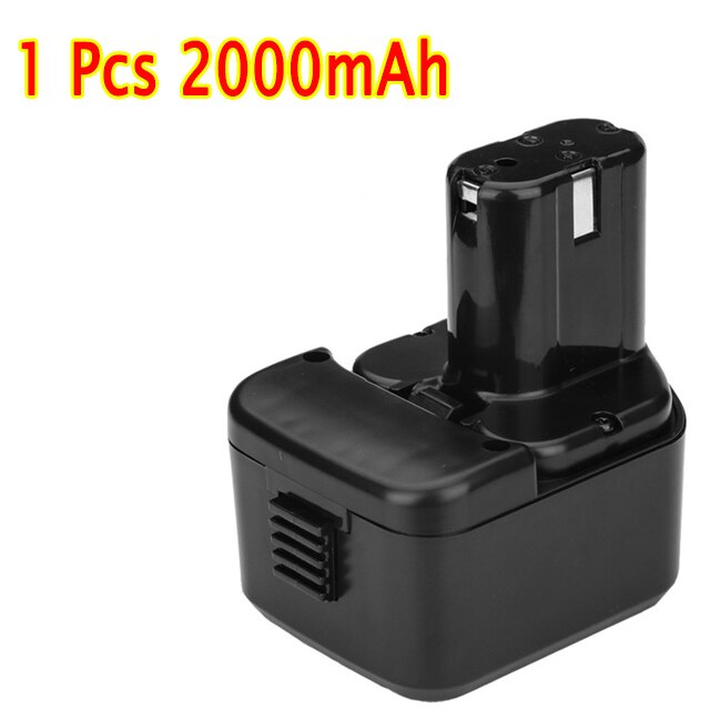 Voor Hitachi EB1214S DS12DVF3 2.0Ah 12V NI-CD Power Tool Vervangende Batterij FWH12DF,EB1220HL,DS12DVF2,EB1220HS,WH12DM2,EB1230X: 1 pcs 2.0Ah