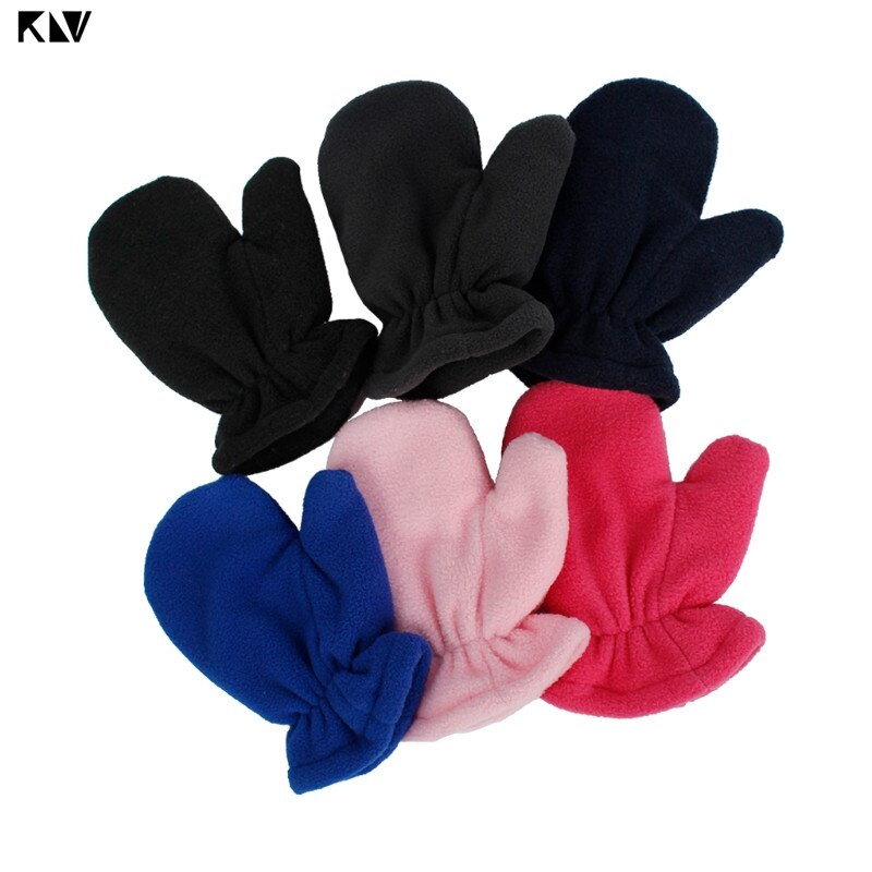 Baby vinter varm fleece hue og vante sæt småbørn baby børn pilot hat børn handsker til spædbørn baby motorhjelm tøj tilbehør