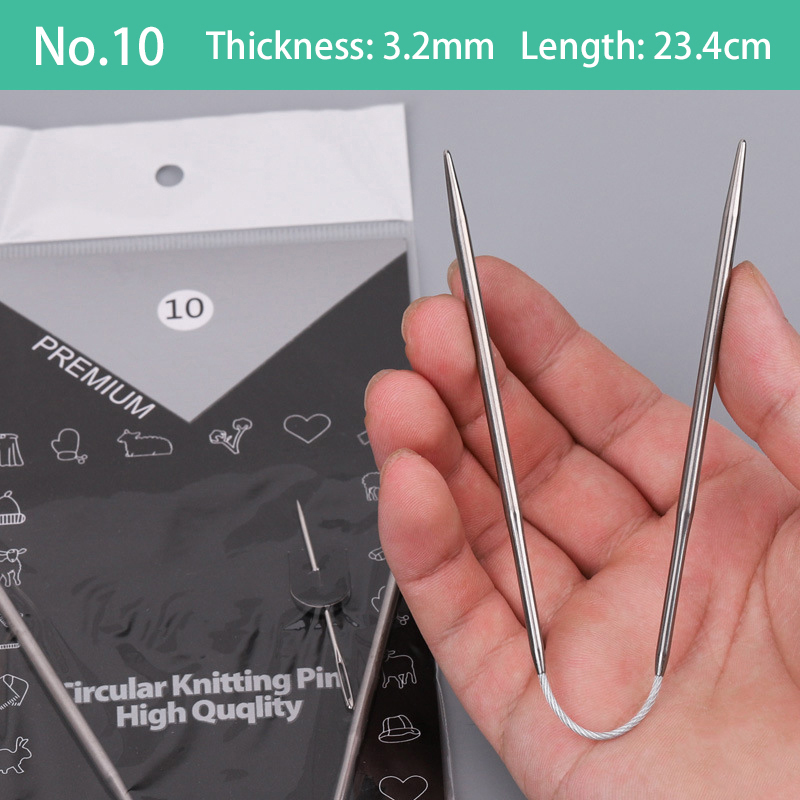 Ronde sokken Gebreide naalden Metaal Kleine breikabel Rondbreinaalden voor baby's Mouwen Breien Naaiaccessoires: plum
