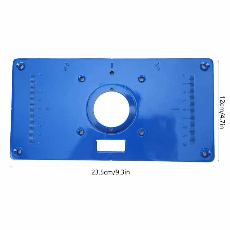Placa abatible multifunción aluminio Router Placa de inserción de mesa recorte de madera máquina
