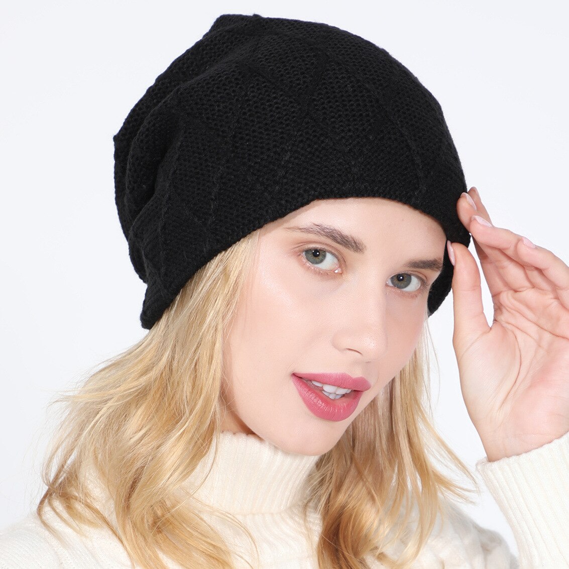 Women's Non-Brim Urinal Cap Winter Hat Children's Casual Autumn Knitted Non-Brim Urinal CapQuality Hood Cap Soft Wool Hat