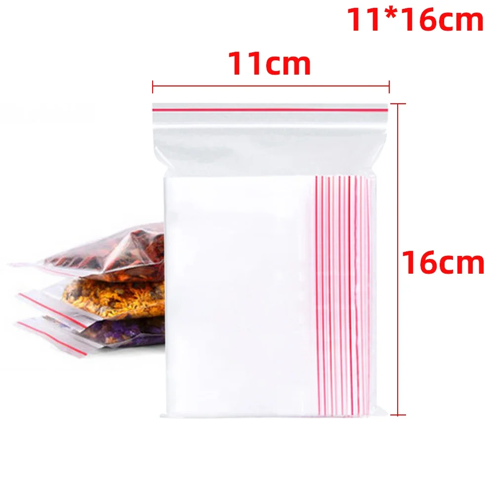 200/100 Uds. Bolsas gruesas selladas con cremallera, bolsa de almacenamiento de plástico transparente para joyería pequeña, embalaje de alimentos, bolsa de sellado con cremalleras resellables: XL / Azul oscuro