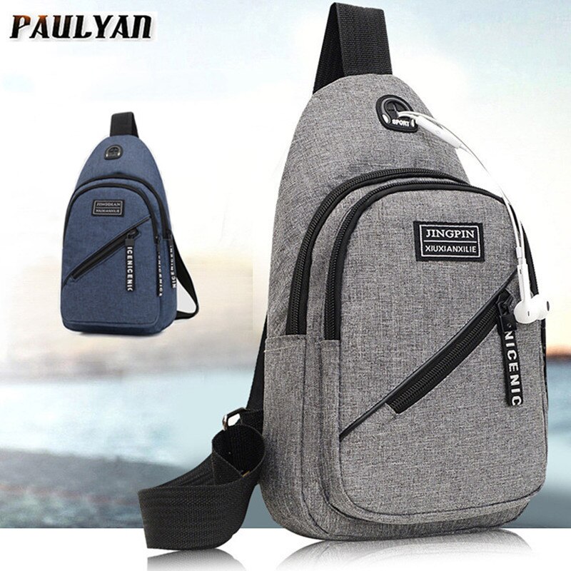 Mannen Schoudertas Sling Borst Pakken Canvas Sport Crossbody Handtassen For A Mannen Borst Zakken Riem Taille Packs