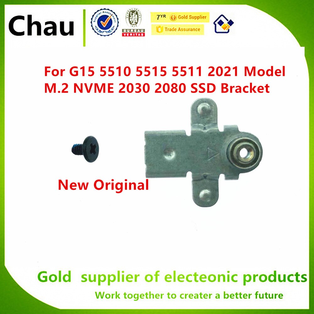 For Dell G15 Bracket 5510 5511 5515 Version M.2 SSD Support Bracket Hard Drive Mounting Metal X8MY9 026X1Y Card Heatsi: PXNWV