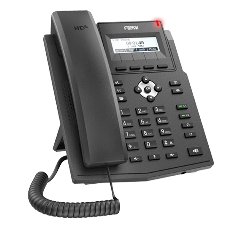 Fanvil X1P IP Phone 2 SIP Lines POE Enabled Wireless Telephone Desktop Stand VoIP Telephone For Business Office SIP Fixed Phone