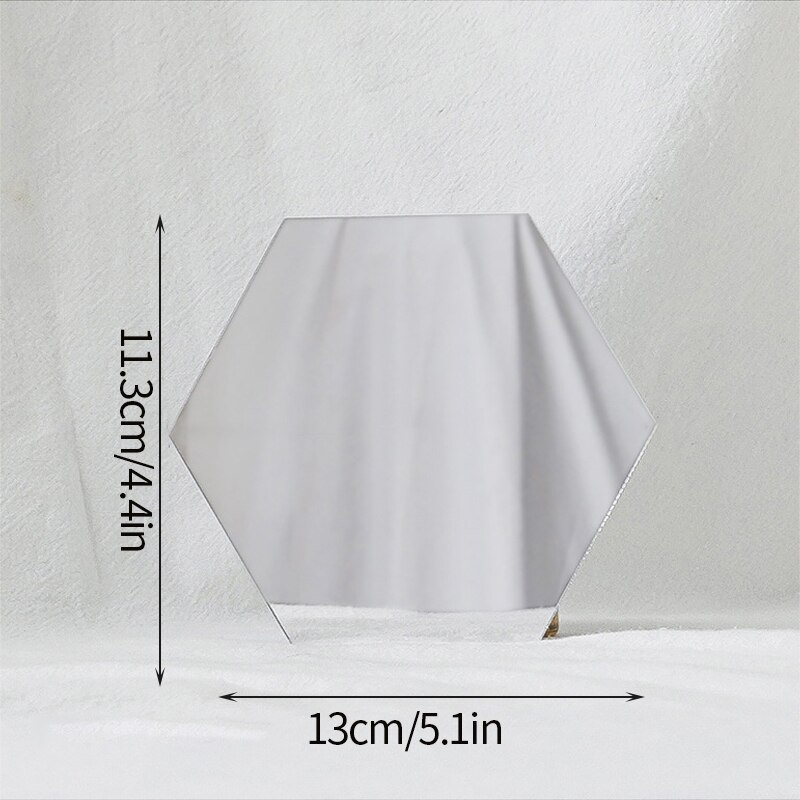 Ins Photo Props Irregular Acrylic Mirror Reflection Board Shooting Background Home Bedroom Desktop Ornaments Posing Props: Mirror S6