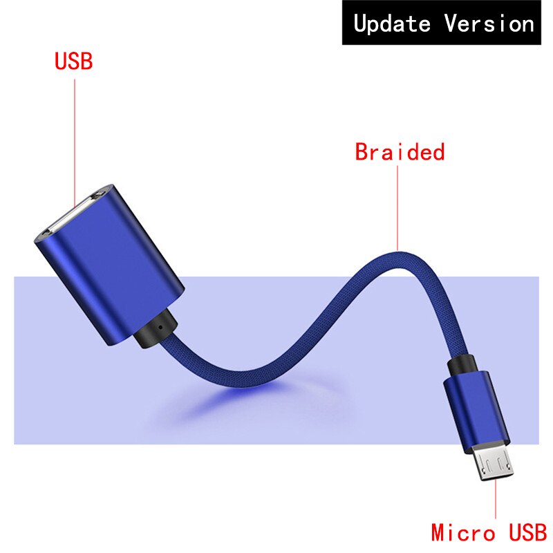 Micro Usb Otg Kabel Data-overdracht Micro Usb Male Naar Usb Vrouwelijke Adapter Voor Samsung Htc Android: 06