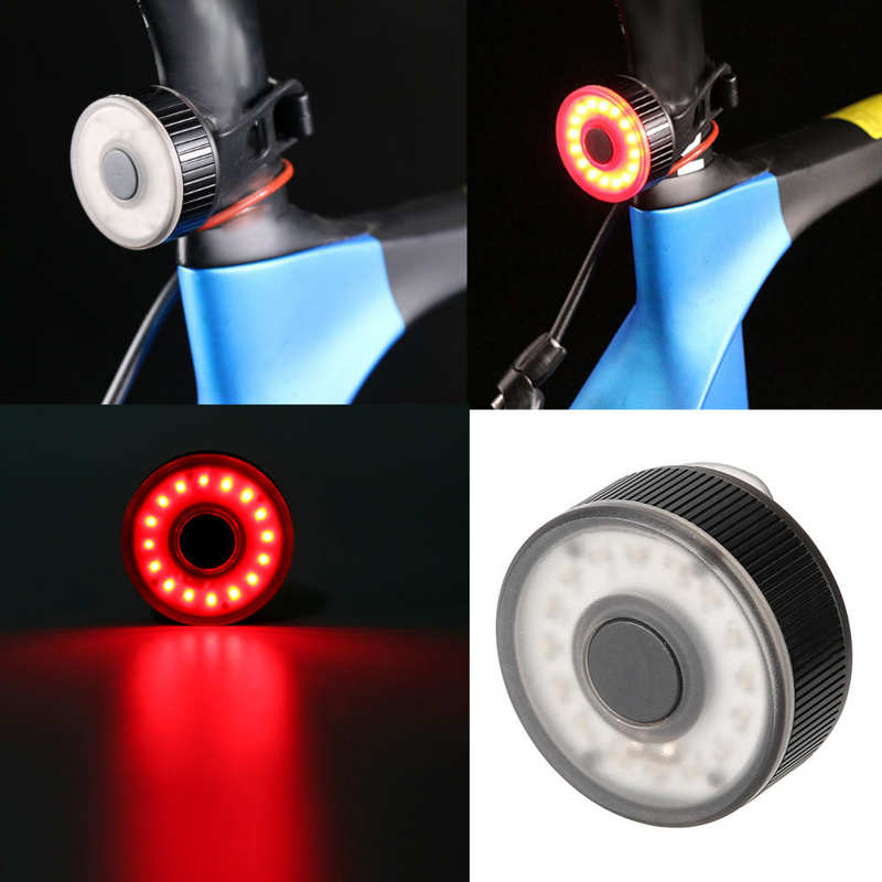 mini traffic light USB Rechargeable Bicycle LED Taillight Bike Rear Light Warning Lamp Compact Styling