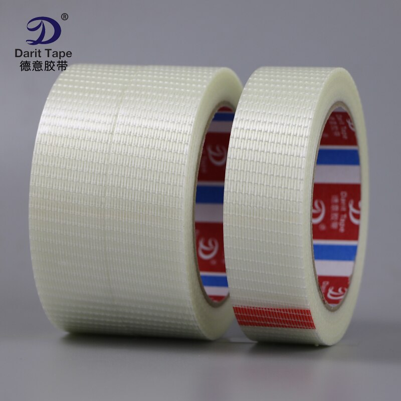 HIGH temperature glass fiber tape grid transparent striped single side adhesive binding tape High-Viscose 5mm*25M