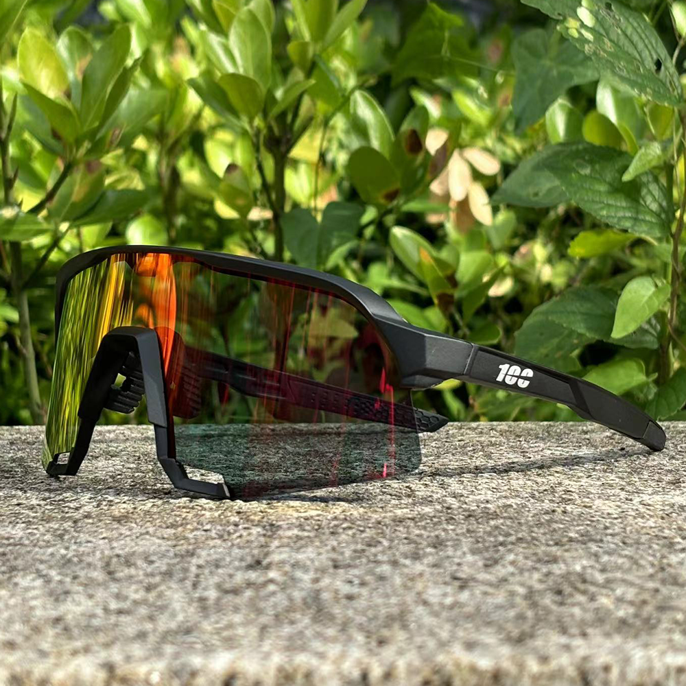 Cykelsolglasögon herr landsvägscykelglasögon utomhussport bergsklättring kvinnor cykel  uv400 cykelglasögon: Röd