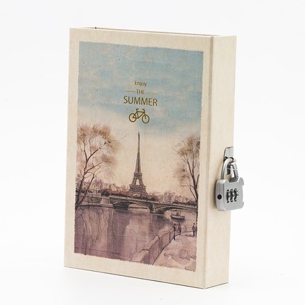 Carnet de notes avec serrure, cahier Secret, journal intime pour enfants et adultes, cryptage littéraire , Illustration de Page en couleur pour femme: A