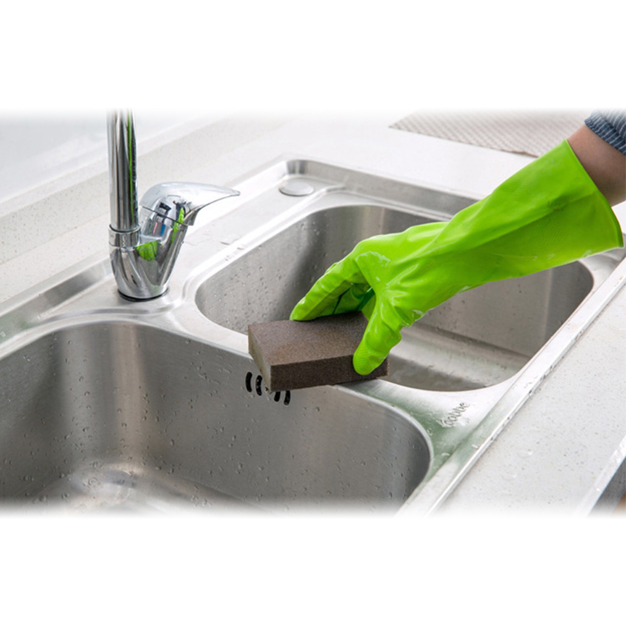 Hard Surface Sponge Small Bricks Cleaning Rub Kitchen Brush Household
