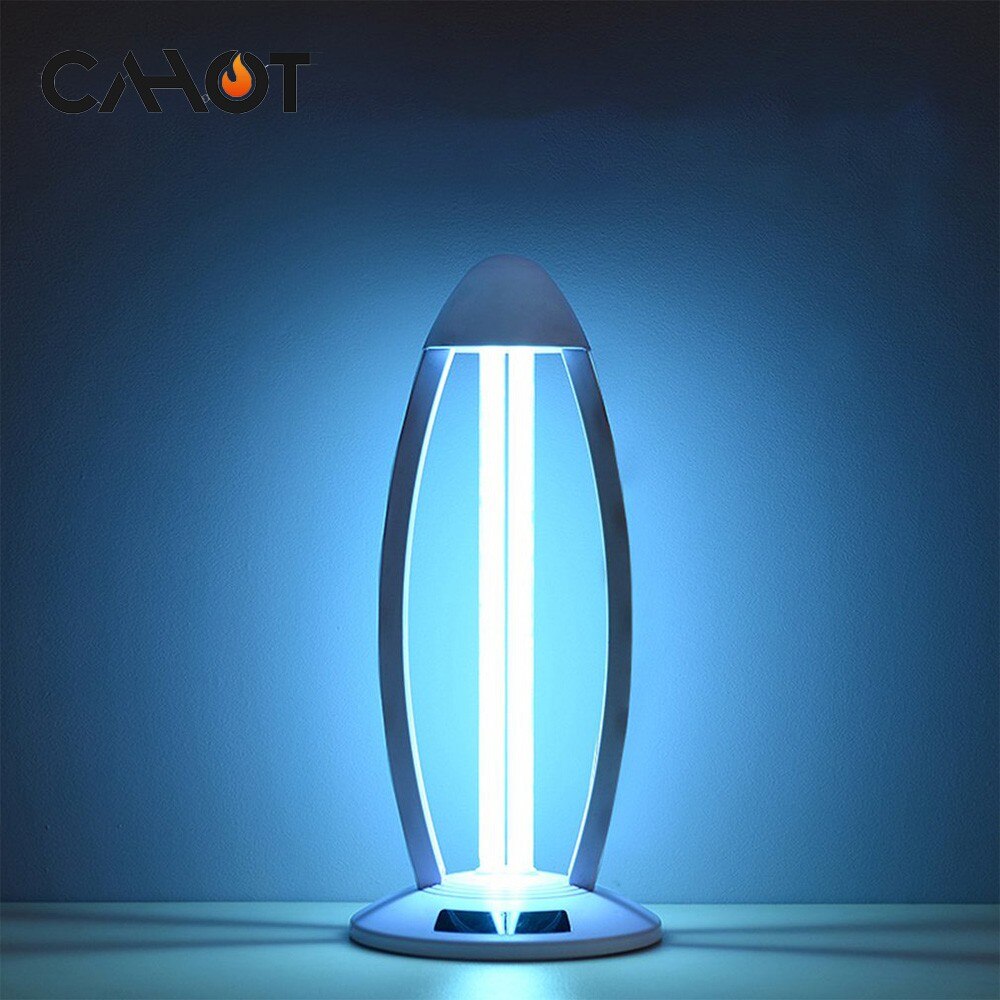 CAHOT Home Ultraviolet Lamp 3 Block Timer Uv Lamp Sterilizer, 36W Ozone Quartz Uv Lamp Germicidal Uvc Disinfection Light