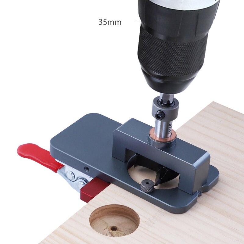 Holzbearbeitung 35mm Scharnier Langweilig Jig See Bohren führen Lokalisierer Hing Installation Jig Tür Schrank See Öffner Vorlage DIY Werkzeuge