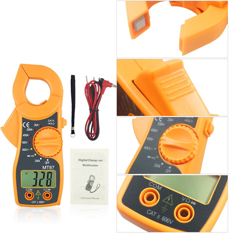 Hidance Digitale Stroomtang Multimeter Spanning Stroom Tang Weerstand Tester Elektronische Multitestre Medidor Multimetre Gereedschap