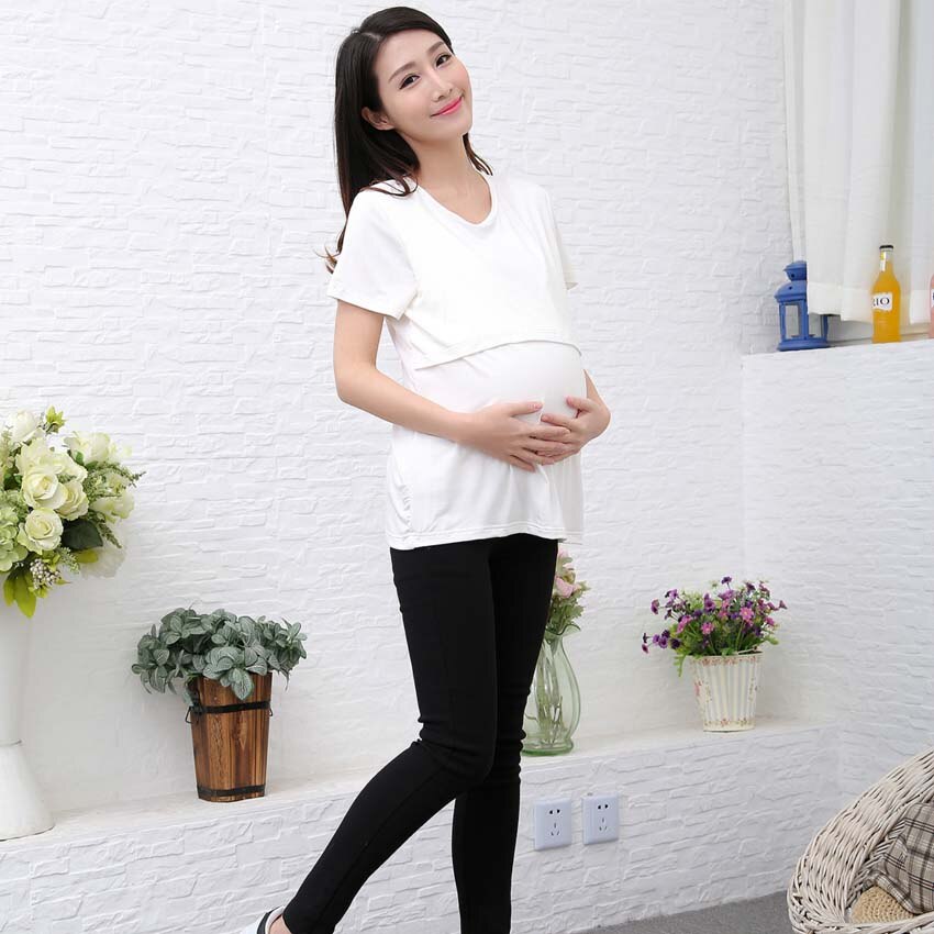 Maternity Clothes Spring Summer Striped Loose Casual Breastfeeding Blouses Tops for Pregnant Women Pregnancy Tanks