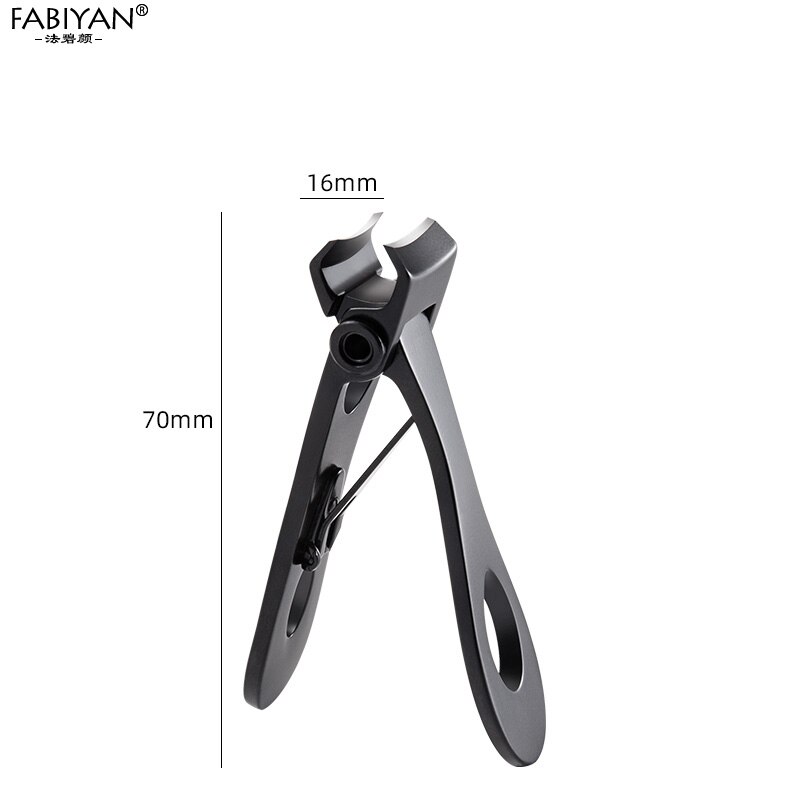 Stainless Steel Nail Clippers Cutter Trimmer Manicure Scissors Thick Toenail Fingernail Pedicure Tools: Small Black
